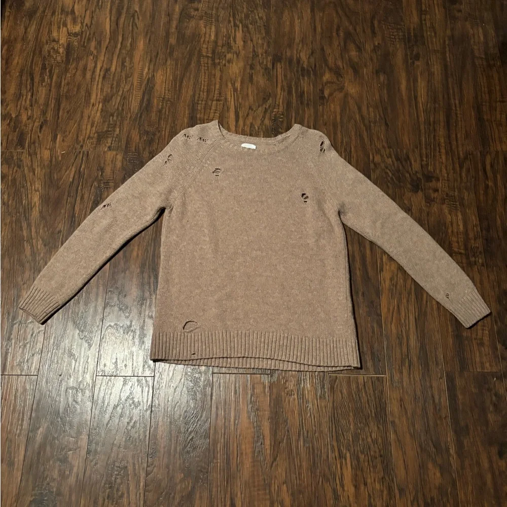 Anine Bing Distressed Brown Sweater Size Small - Picture 2 of 10